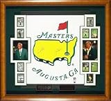 JACK NICKLAUS and ARNOLD PALMER - SIGNED & FRAMED - COMMEMORATIVE MASTERS DISPLAY