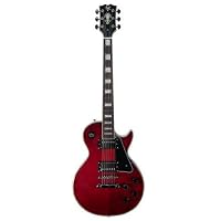 Svk Electric Guitar Solid Setneck Lp Custom Trans Red