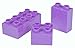 Strictly Briks Classic Big Briks 96 Piece Set 100% Compatible with All Major Brands | Tower Construction | Large Pegs for Toddlers | Ages 3+ | Building Bricks & Baseplates | Lavender