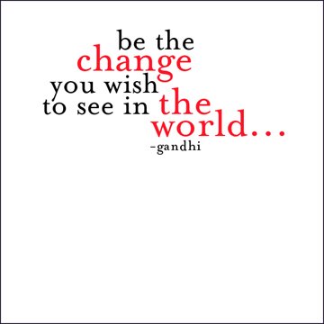 Quotable Be the Change Holiday Card 10-Pk
