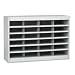 Safco 9211GRR E-Z Stor Steel Literature Center, Letter, 24 Compartments, 25-3/4h, Gray