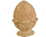 Pineapple Finial Oak 8 3/4