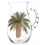 Florida Marketplace Palm Island Glass Pitcher