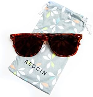 Polarized Wayfarer Sunglasses Reddin Microfiber Softcase Included (Tortoise)