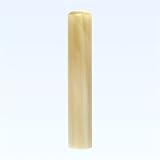 印鑑 認印 オランダ水牛・純白(高級芯持)(牛角白) 10.5mm もみ皮ケース付 上彫職人彫り