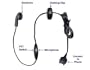 Nextel i30sx/ i35s/ i80s/ i205/ i215/ i265/ i275/ i285/ i305/ i315/ i325/ i355/ i530/ i605/ i710/ i730/ i733/ i830/ i836/ i850/ i855/ i860/ i930 Hands-free, Earbud style, Push-To-Talk (PTT)