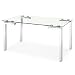 Glass Dining Tables | Modern Dining Tables | Modern Tables | Wholesale Dining Tables | 30 Dining Tables | 60 Dining Tables - Roca Dining Table - by Zuo Modern (Chrome/Glass) (30"H x 60"W x 36"D)