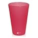 SILIPINT Silicone Pint Glasses, Squishy Beer Glasses, The Original Unbreakable Silicone Pint Glass, Patented Unbreakable Glassware for Beer and Wine and More, Drinkware That is Heat Safe and Freeze Safe, Watermelon, 16-Ounce
