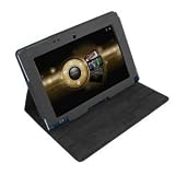 Navitech Schwarze Executive Echte Premium Leder Flip Trage Tasche/Cover/Case Mit Einställbarem Ständer Für Das Acer Aspire ICONIA TAB W500 & W501 10.1 inch Wireless, Bluetooth, Windows 7 Home Premium 32-b