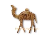 Olive Wood Camel With Water Jars (8'H)