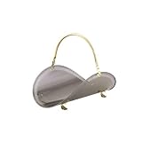 Outdoor Living : UniFlame 21 Inch Polished Brass/Gun Metal Filigree Woodbasket