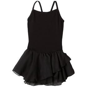 Buy Capezio Girls 2-6x Children'S Camisole Cotton Dress,Black,S (4-6) by Capezio
