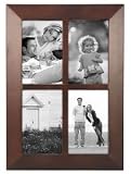 Review Jaf Gifts  / BERKELEY COLLAGE FRAME - 4 OPENING COLLAGE FRAME (4 X 6), WALNUT WOOD, BERKELEY COLLECTION