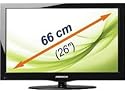 Medion Life P14083 66 cm (26 Zoll) LED-Backlight-Fernseher, Energieeffizienzklasse C (Full-HD, Triple Tuner DVB-T/C/S2) schwarz