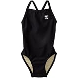 TYR Sport Girls' Solid Diamondback Swim Suit