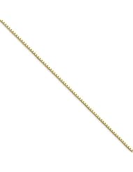 10k Yellow Gold 16in 1.10mm Box Necklace Chain. Metal Wt- 3.05g
