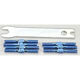 Titanium Turnbuckle Kit: Blue by Associated Electrics Inc.