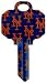 New York Mets Schlage SC1 House Key