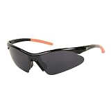 “13.1″ Running / Cycling Sports Sunglasses (Black w/ Orange) Picture