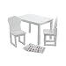 Baby : Eurpsville Table and 2 Chairs - White