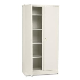 basyx C187236L - Easy-to-Assemble Storage Cabinet, 36w x 18d x 72h, Putty-BSXC187236L