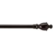 Room Essentials Classic Decorative Cafe Drapery Rod - Mocha (84-120")