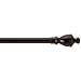 Room Essentials Classic Decorative Cafe Drapery Rod - Mocha (48-84")