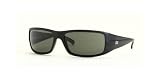 Ray-Ban 4057 Sunglasses 601S MATT BLACK/ CRYSTAL GREEN 61/16 Large
