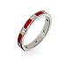Jewelry : Natasha's Firey Red Hot Enamel and CZ Stackable Ring