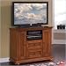 Home Styles Homestead Compact 44 Inch TV Stand in Distressed Warm Oak Finish