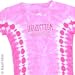 Led Zeppelin logo Womens / Juniors tee Pink Tie Dye t-shirt