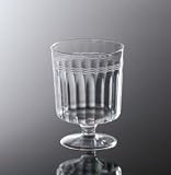 ONE PIECE ELEGANT 8 OZ. CLEAR WINE GLASS DISPOSABLE 24/10
