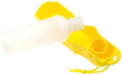 Petmuch Pet Travel Water Dispenser for Dogs and Cats Yellow