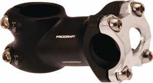 Procraft Rennrad Vorbau Vorbau Shorty 4Bolt 25,4 LK schwarz