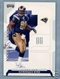 2006 Playoff NFL Playoffs 123 Dominique Byrd - Rookie Card (RC) / St. Louis Rams / Football Cards - In Protective Top Loader - Sports Trading Cards Collecting
