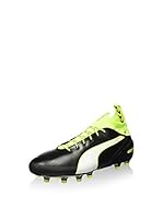 Puma Zapatillas de fútbol Evotouch Pro Ag (Negro / Blanco / Lima)