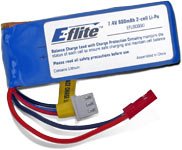 7.4V 800mAh 2-Cell LiPo, JST/Balance