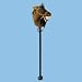 Hobby
Horse
with
Sounds.
Wooden
pole
&
Wheels
(Chestnut)