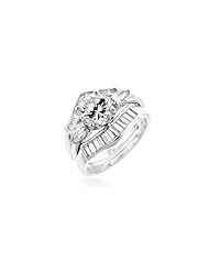 Trapezoidal Triple Engagement Ring