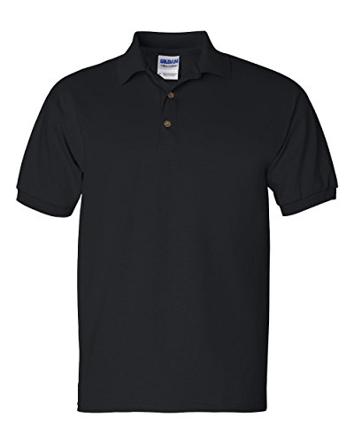 Gildan 2800 Ultra Cotton Jersey Polo, Black, Large