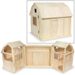 Foldable Wooden Barn for Horses