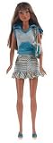 Barbie Fashion Fever - Kayla in Blue and White Hooded Top and Stripe Skirt