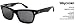 Tres Noir Waycooler Glasses in Shiny Black Smoke Lenses Hand Made Optics