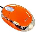 Saitek optische Notebook Maus schnurgebunden orange