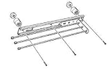 3 Prong Towel Bar-Chrome