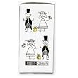 Paper + Design - 1042 Just Married bedruckte Taschent?cher - Hochzeit 21 x 21cm
