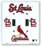 St Louis Cardinals double light switch plate