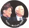 Palin - McCain 2008 2" Pinback Button