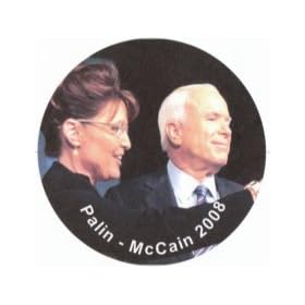 Palin - McCain 2008 2" Pinback Button