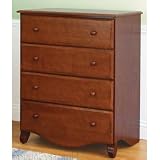 Amelia 4 Drawer Dresser Finish: Honey